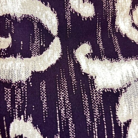 Connected Apparel Purple and Cream Sheath Dress - Picture 6 of 12